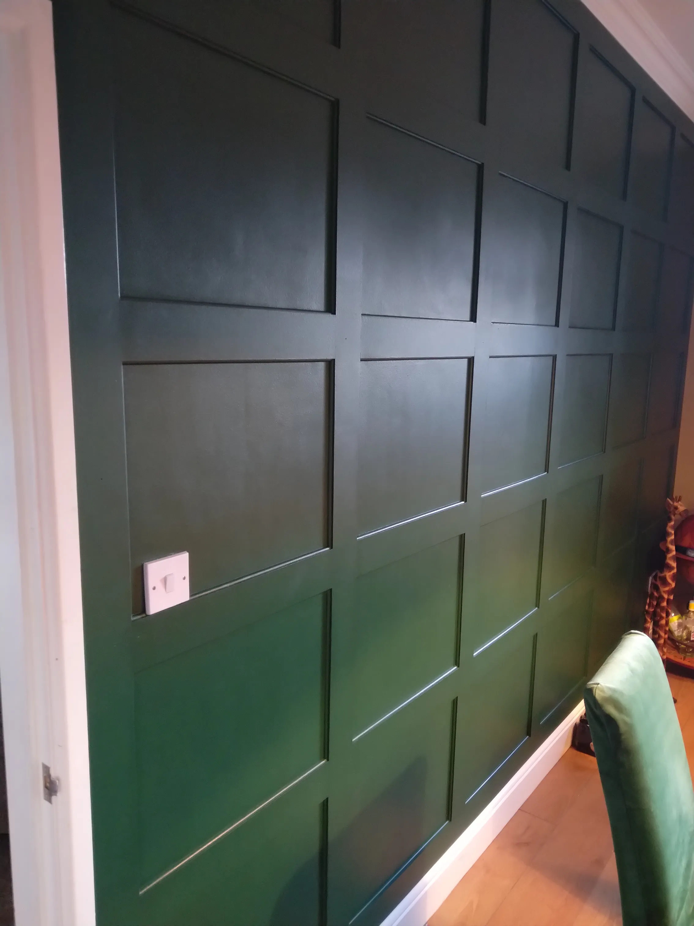 Wall panelling feature wall